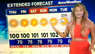 Chrissy Teigen Is Delightful, Even When She’s Screwing Up The Weather Report
