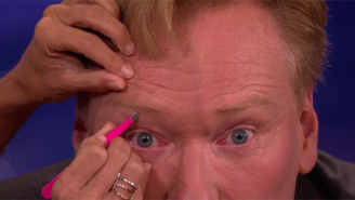Conan Fights Back Tears While Being ‘Manscaped’ In The Middle Of An Interview