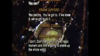 Watch Frank Gifford Convince Howard Cosell To Tell The Nation John Lennon Was Dead