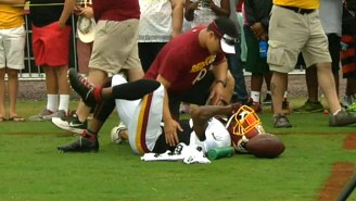 DeSean Jackson Reportedly Went Toe-To-Toe With A Blocking Sled At Practice And Lost
