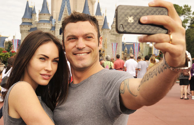 Megan Fox And Brian Austin Green Visit Disney World