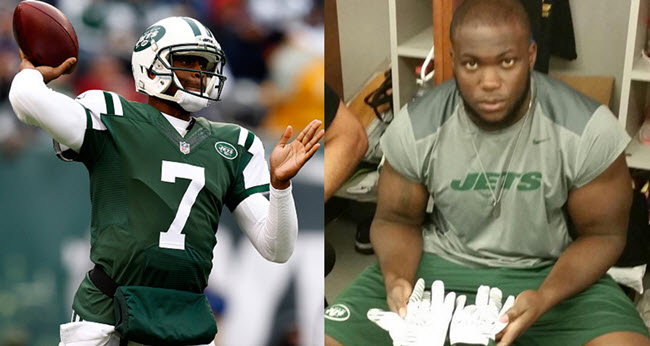 Geno Smith feeling 'great' post sucker-punch surgery. He also wears eyeblack  when playing catch at in the parking lot of his apartment complex. : r/nfl