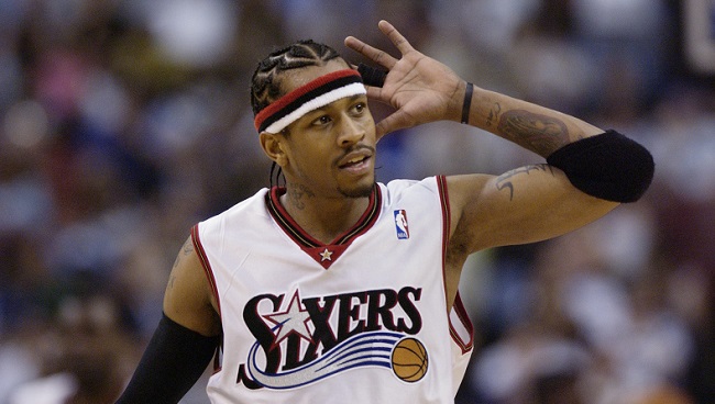 Allen Iverson gestures