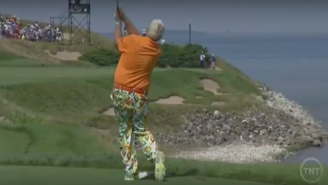 John Daly Puts Three-Consecutive Balls In The Water, Promptly Throws His Club Into Lake Michigan