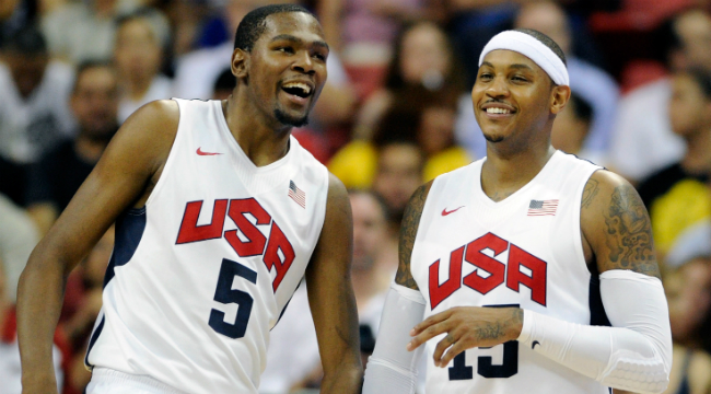 kevin durant carmelo anthony