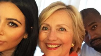 Because Everything Isn’t Ridiculous Enough, Here’s Kim Kardashian Taking A Selfie With Hillary Clinton