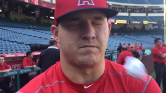 Please Enjoy This Video Of Mike Trout Taking a Paper Wad To The Face
