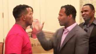 Ricardo Mayorga Started A Fight By Slapping Shane Mosley’s Girlfriend’s Butt