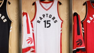 Drake Helped The Raptors Unveil Their New Canada-Centric Uniforms