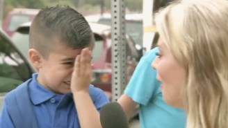Watch This Heartless Reporter Make A Little Boy Cry On His First Day Of School