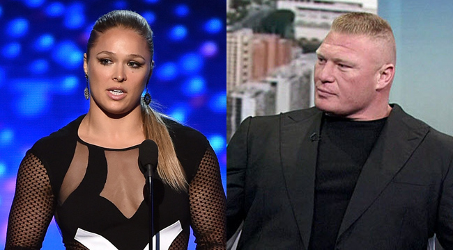 Brock Lesnar Says Ronda Rousey Is 'A Man Amongst Women' – Rolling Stone