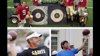 Bubba Watson Beat A Saints Quarterback In A Throwing Competition