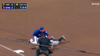 Check Out This Huge Throw By Yoenis Cespedes From The Warning Track To Third Base
