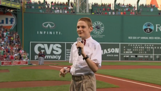 Watch A 14-Year-Old Blind And Autistic Boy Deliver An Awesome National Anthem At Fenway Park