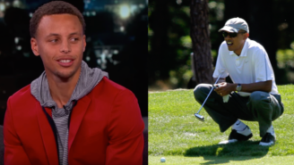 Stephen Curry Told ‘Kimmel’ About Getting Trash Talked By Barack Obama While Playing Golf