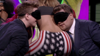 Watch James Corden And A Selection Of YouTube Stars Nuzzle A Twerker