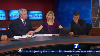 WDBJ’s Morning Show Hosts Held Hands And Had A Tearful Moment Of Silence During Their Broadcast Today