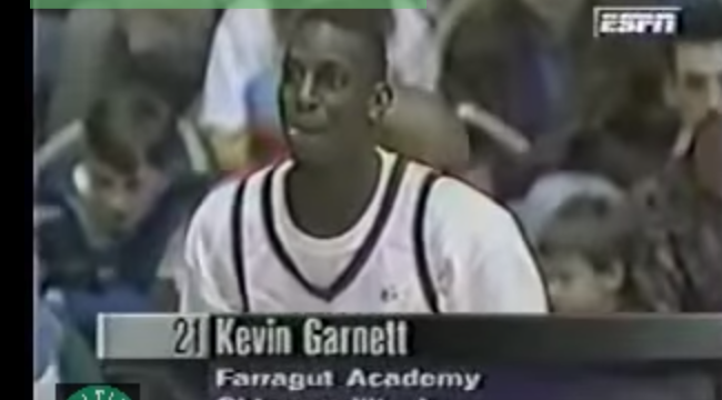 Kevin Garnett Throw Up Bricks In The McDonalds Three-Point Shootout