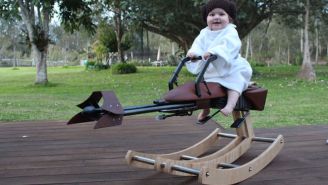 This Awesome Dad Built His Daughter A Real-Life Speeder Bike From ‘Star Wars’