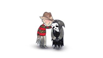 Two Sad Little Monsters Comfort Each Other Over the Loss of Wes Craven