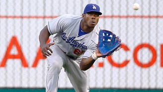 Yasiel Puig Proves Yet Again That He Has A Bionic Arm With This Bare Handed Put Out