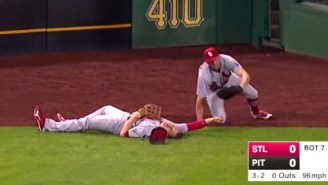 This Terrifying Collision Left The Cardinals’ Stephen Piscotty Motionless On The Field