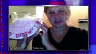 Watch Amy Schumer Drunkenly Steal Jake Gyllenhaal’s Cake And Claim She’s A Princess