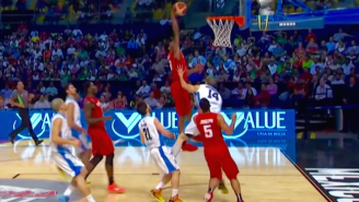 Watch Andrew Wiggins Euro-Step Through A Helpless Defender For The Vicious Jam