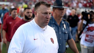 Did Bret Bielema Really Try To Instigate A Penalty Against Alabama With This Flop?