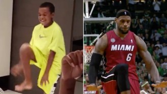 Here’s LeBron’s Son Doing A Spot-On LeBron James Impression