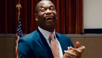 Look At How Excited Dikembe Mutombo Gets When He Hears The Hawks Are Retiring His Number