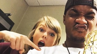 Taylor Swift Has ‘No Chill’ Over Her Emmy Award And ‘Takes Selfies All Day’ With Her Squad