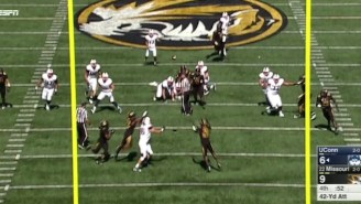 This Hilarious Fake Field Goal Attempt By UConn Against Missouri Didn’t Fool Anyone
