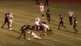Watch This High School Football Player Get His Head Bashed With His Own Helmet