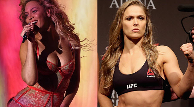 Ronda Rousey and Beyonce