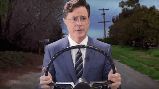 Stephen Colbert Is Now Prepared To Guide You Anywhere With The Help Of Waze