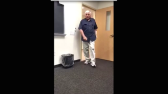 Watch This Professor Enter The Classroom The Same Way Every Day