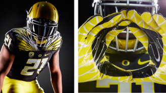 Oregon’s Yellow And Black Uniforms For Their Season Opener Are Beautiful And Badass