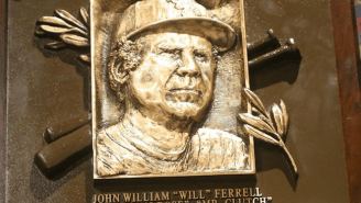 Will Ferrell Got His Own Baseball Hall Of Fame Plaque For ‘Ferrell Takes The Field’