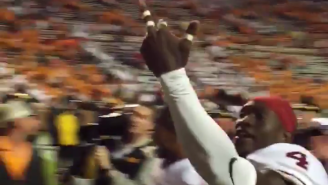 Watch An Oklahoma Player Flip A Middle Finger To Tennessee Fans After The Sooners’ Overtime Win