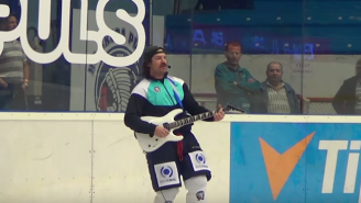Watch This Former NHL Player Do An On-Ice Rendition Of Tom Petty’s ‘Free Fallin”