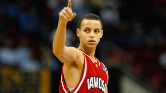 See Steph Curry Drain A Three To Open Davidson’s Practice Facility