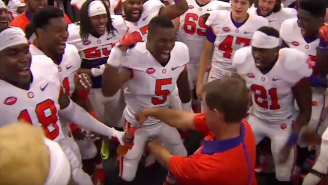 Here’s Dabo Swinney Showing Off His Dad Dance Moves After Clemson’s Win