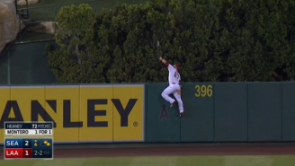 Watch Mike Trout Scale The Outfield Wall For What Might Be The Best Catch Of 2015