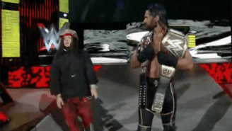 Watch A Fan Jump The Rail On Raw And Strut To The Ring With Seth Rollins