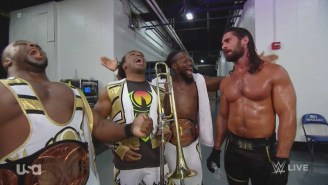 Check Out The WWE Locker Room Jamming To ‘Rock Band 4’