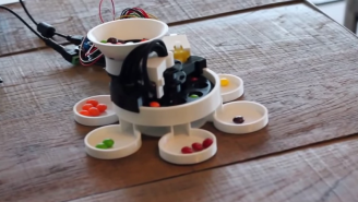 This 3D-Printed Skittles Sorter Will Help You Get Rid Of The Green Ones