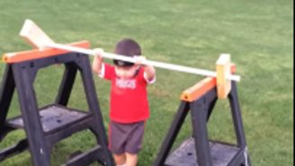 Watch As This Toddler Runs Through A Tyke-Sized ‘American Ninja Warrior’ Course
