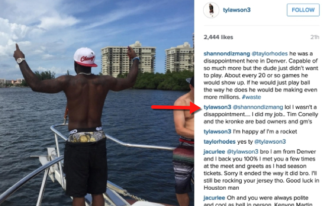 Ty Lawson Slams Denver's General Manager And Ownership On Instagram