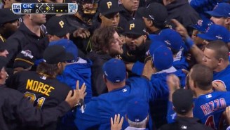 The Cubs And Pirates Cleared The Benches After Jake Arrieta Was Hit With A Pitch